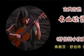 《舒伯特小夜曲》 朱俐颖 演奏 古典吉他名曲欣赏视频封面