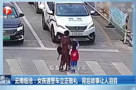 云南临沧：女孩遇警车立正敬礼，背后故事让人泪目视频封面
