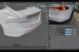 blender-2.8x-汽车模型制作流程起始流程视频封面