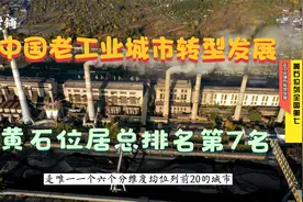 黄石老工业城市转型发展指数全国第7，是所有维度均位列前20城市视频封面