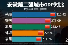 历年安徽省各城市GDP对比，合肥居首！第二城市会是谁？视频封面