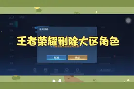 王者荣耀删除大区角色视频封面