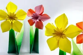 看似复杂的水仙花其实做法很简单，2张纸就能做好