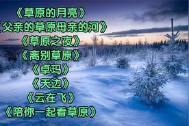 云飞《草原的月亮》《父亲的草原母亲的河》《草原之夜》《天边》视频封面