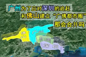 广州为了应对深圳的追赶，和佛山建立“广佛都市圈”那会合并吗？视频封面
