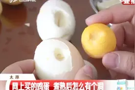 网购需谨慎！夫妻网上买鸡蛋，煮熟后蛋黄蛋清都有洞！视频封面