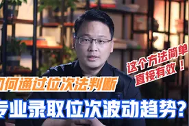 如何直接的通过位次法判断专业录取位次走势？这个方法简单好用视频封面