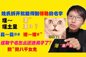 把姓氏拆开就能得到个很惊艳的名字！容易被抬走的取名大法！视频封面