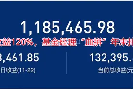 最高收益120%，基金经理“血拼”年末排名战！视频封面