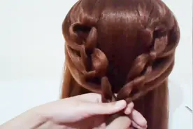 适合长发女宝宝的大气公主风编发教程，家里有女儿的别错过哦！