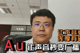 Au入门教程12：Au插件让声音秒变浑厚有磁性，把音质变成广播级！