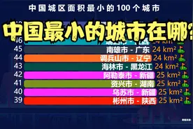 中国城区面积最小的100个城市，黑龙江独占15个，有你的家乡吗？视频封面