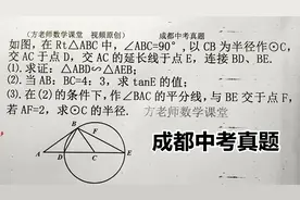 九年级数学：怎么求证三角形相似，怎么求圆的半径？成都中考真题视频封面
