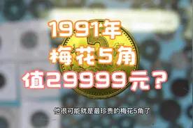 拍了29999元，1991年的梅花5角最珍贵？精制币能找到吗视频封面