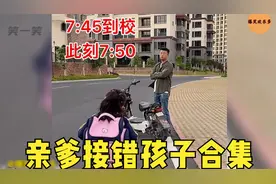 爸爸玩手机接错娃，妈妈气愤直言孩子不是你的，亲爹接错孩子合集视频封面