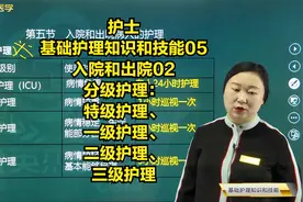 入院和出院02分级护理：特级护理、一级护理、二级护理、三级护理视频封面