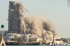 新纪录！阿联酋10秒爆破144层摩天大楼，成炸药拆除的最高建筑物