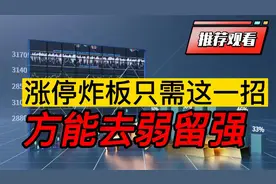 涨停板炸板，只需这一招就能看清庄家是洗盘还是出逃，去弱留强！