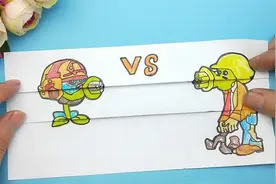 给植物大战僵尸手绘机枪射手，两次和黄金豌豆僵尸对战会啥样！视频封面