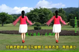 美丽的《花蝴蝶》来了，简单活泼，背面演示视频封面