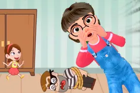 救救小妹妹：小妹妹一个人在家智斗小偷，变成小蚂蚁逃过一劫