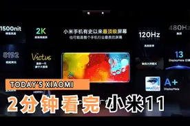 【小米11】真机实拍+参数详解，2分钟带你看完小米11，超越友商？视频封面