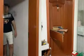 实拍：女子深夜遭陌生男子破门闯入 勇猛男友持刀上前将其制服视频封面