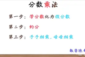跟陈老师学习分数乘法——三步法。分数乘法就是这么简单！视频封面