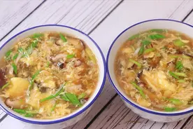 香菇蛋花汤的正确做法，好喝又养胃，味道鲜美，家人都爱喝