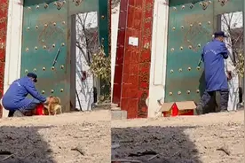 一家三口回家给父母惊喜，将娃放门口后躲在一旁，爷爷反应太淡定视频封面