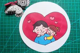 父亲节主题绘画，幼儿园小朋友也能画，赶紧收藏起来吧