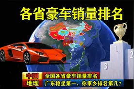 全国各省豪车销量排名：广东稳坐第一，你家乡排名第几？