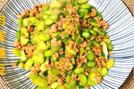 新鲜蚕豆家常做法，5个好处和2个禁忌你了解吗？下酒下饭都是美味