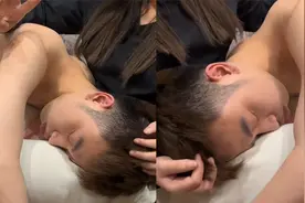 男生醉酒后躺女友怀里，闭眼沉睡仍不忘抱紧，这样有安全感？视频封面