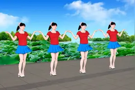 广场舞《伤心的酒吧》优美的旋律，轻松的64步，背面示范