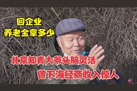 北京知青大爷头脑灵活，曾下海经商收入惊人，回企业养老金拿多少视频封面