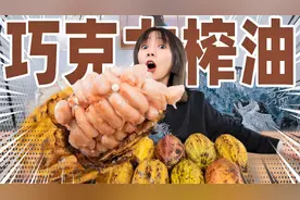 买10斤可可果榨油！把黑巧克力榨成白的！