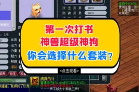 梦幻西游：第一次打书神兽超级神狗，你会选择什么套装？视频封面