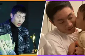 许昕带娃好治愈，给孩子送车不停索吻，网友直呼父子俩长太像视频封面