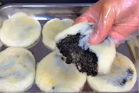 手工糯米糍粑糕：老一辈特色做法，红糖流心馅健康美味，简单易学