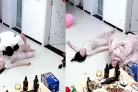 夫妻家中喝酒畅谈双双醉倒，丈夫不忘搬来被子，最后的动作真实了视频封面