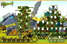 坦克动画，蒸汽坦克哨兵大战KV54，遭遇惨败视频封面