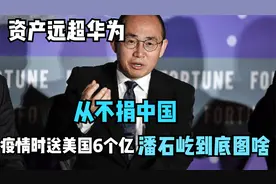 资产远超华为，从不捐中国，疫情时送美国6个亿，潘石屹到底图啥视频封面