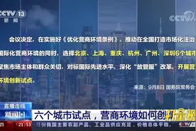 创新营商环境，其他城市如何对标这6个试点城市？|新闻1+1视频封面