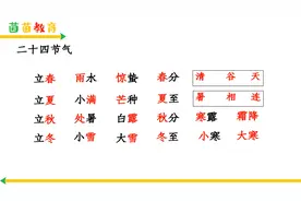 二十四节气歌的注释和详解，家长来看看！