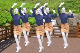 优美抒情广场舞《唱着情歌流着泪》，美女舞姿优美迷人，青春靓丽视频封面