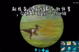 方舟生存进化手游：刷精英迅猛龙最多位置，今天又困住一只120级视频封面