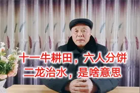 农村老人常说：十一牛耕田，六人分饼，二龙治水，是啥意思视频封面