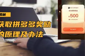揭秘：获得pdd奖励的原理及办法视频封面