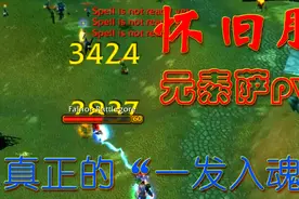 魔兽世界：怀旧服元素萨战场伤害秀，这才是真正的“一发入魂”视频封面
